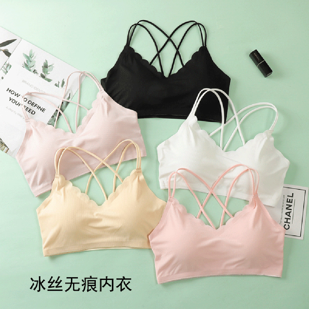 3D Sexy Lingerie Seamless Spor - مراجعة Bralette Triangle Set وسعره