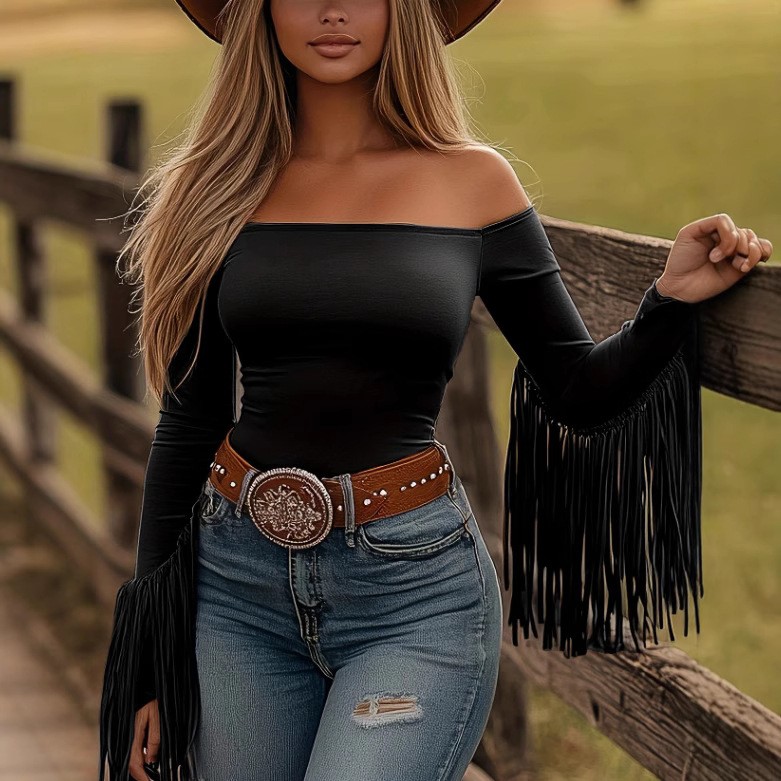Women Clothes Longsleeve Blous - مراجعة Blouse Off Shoulder وسعره