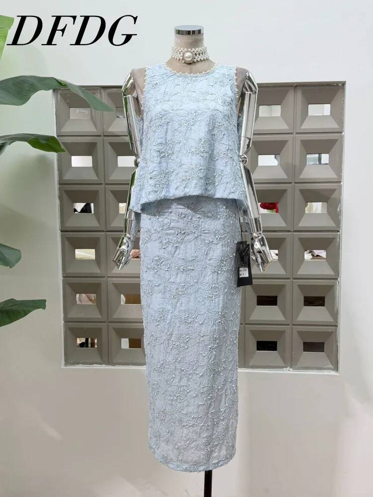 DFDG Women 2026 Spring Summer  - مراجعة Midi Skirt Floral وسعره