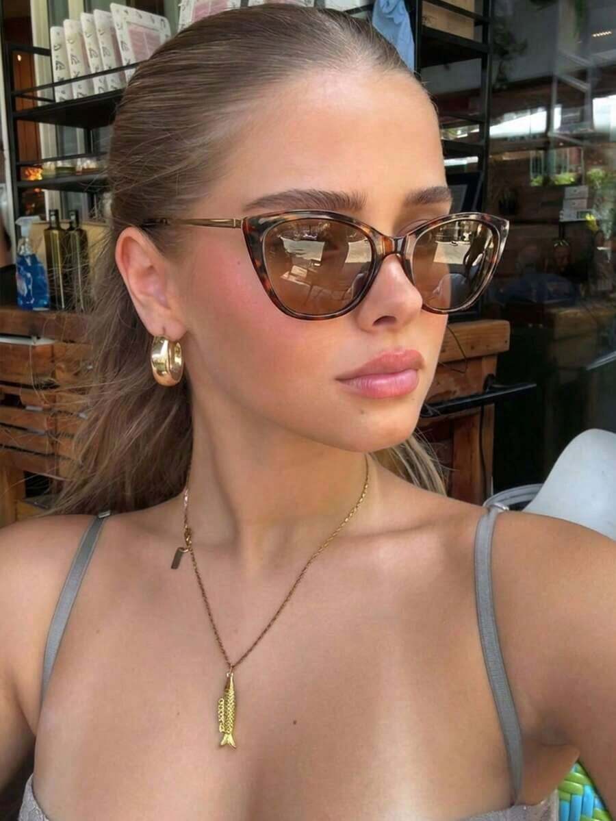 Womens Cat Eye PC Frame Metal  - مراجعة Sunglasses Cat Eye وسعره