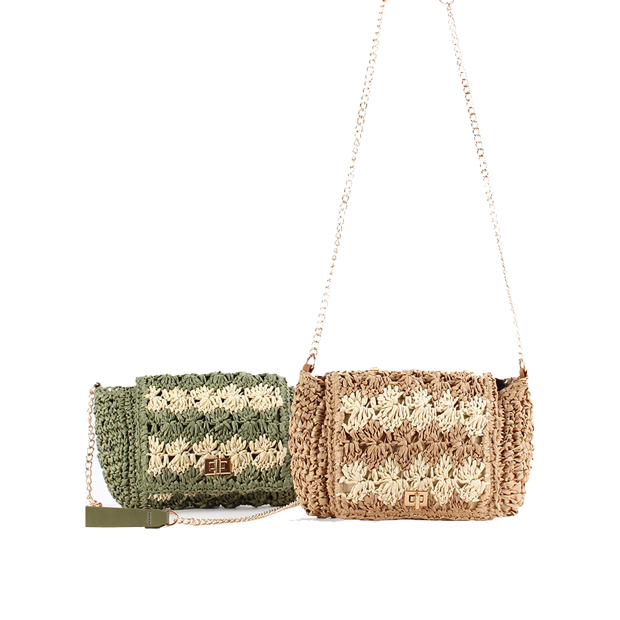 Straw Crossbody Bags for Women - مراجعة Crochet Bag Raffia وسعره