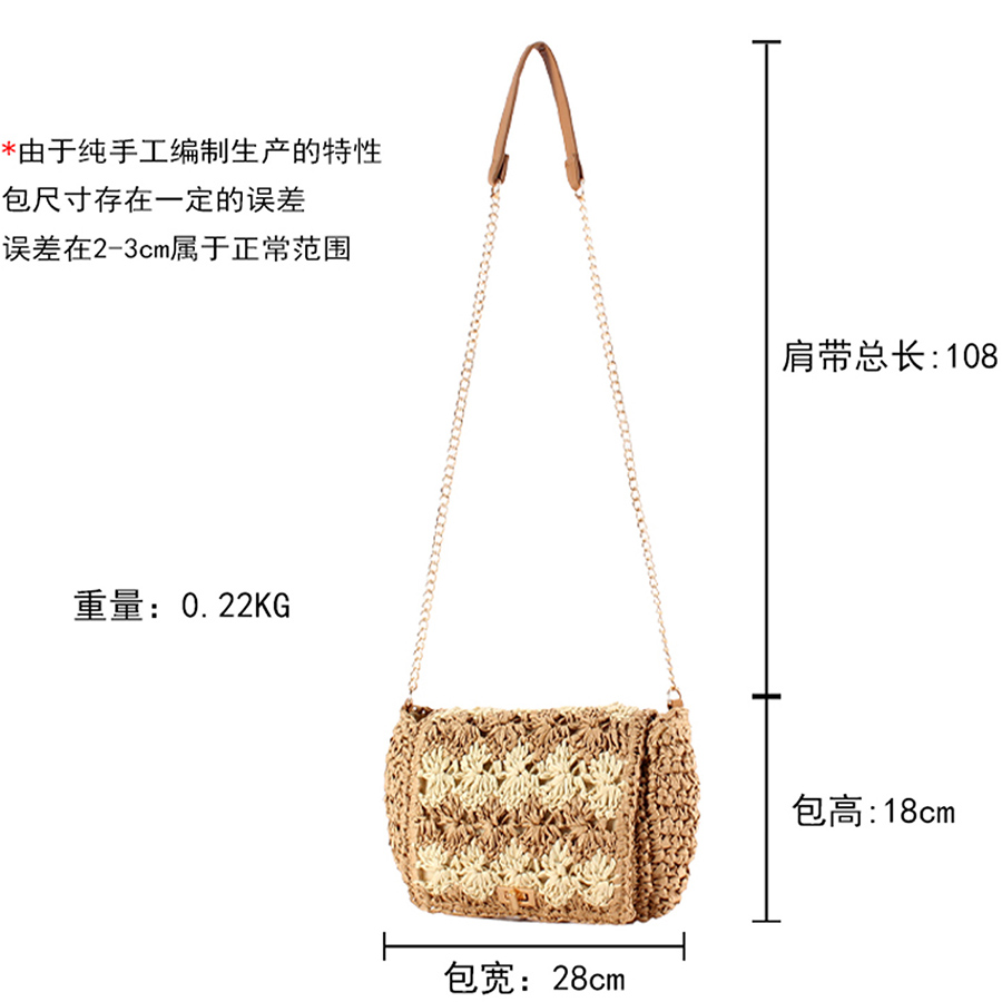 Straw Crossbody Bags for Women - مراجعة Crochet Bag Raffia وسعره