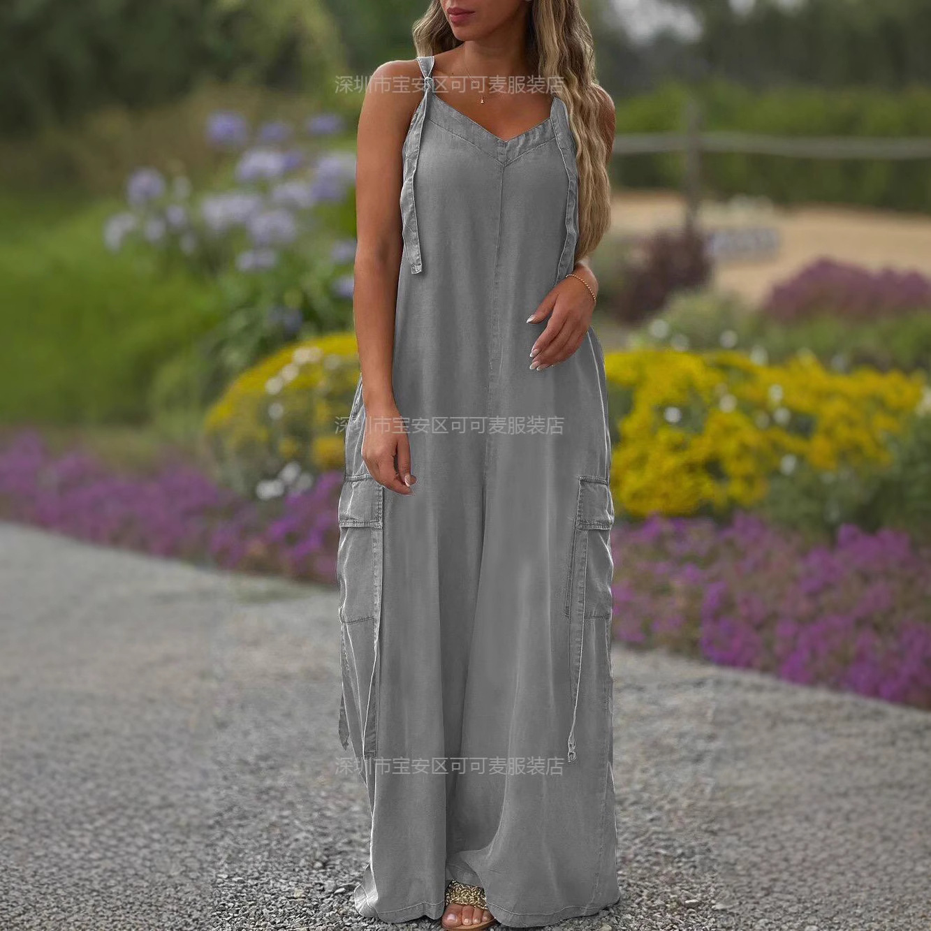 Loose Summer Jumpsuit Casual L - مراجعة Jumpsuit Linen Relaxed وسعره