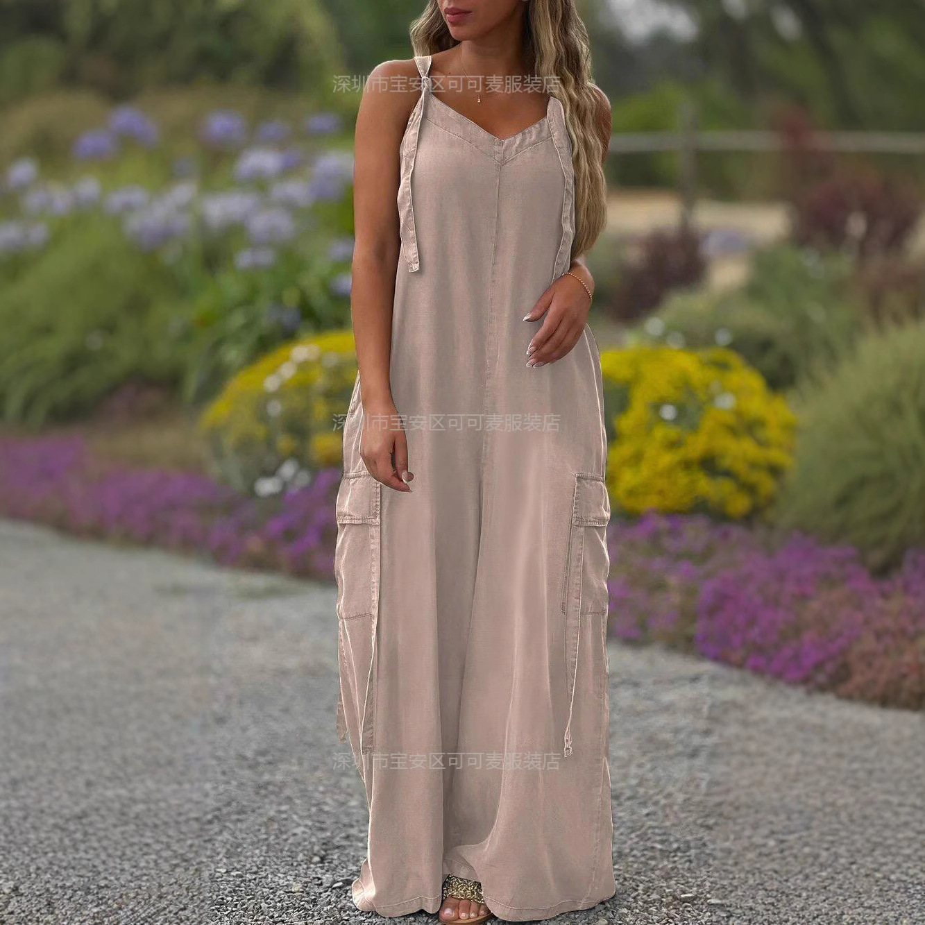 Loose Summer Jumpsuit Casual L - مراجعة Jumpsuit Linen Relaxed وسعره