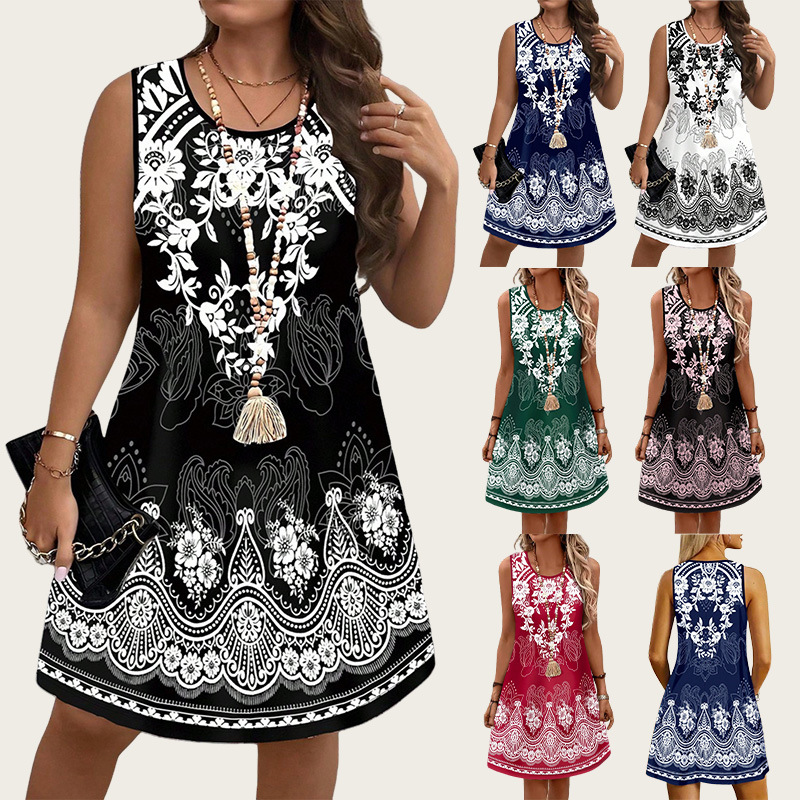 Ethnic Style Vintage Dresses 2 - مراجعة Romper Floral Print وسعره