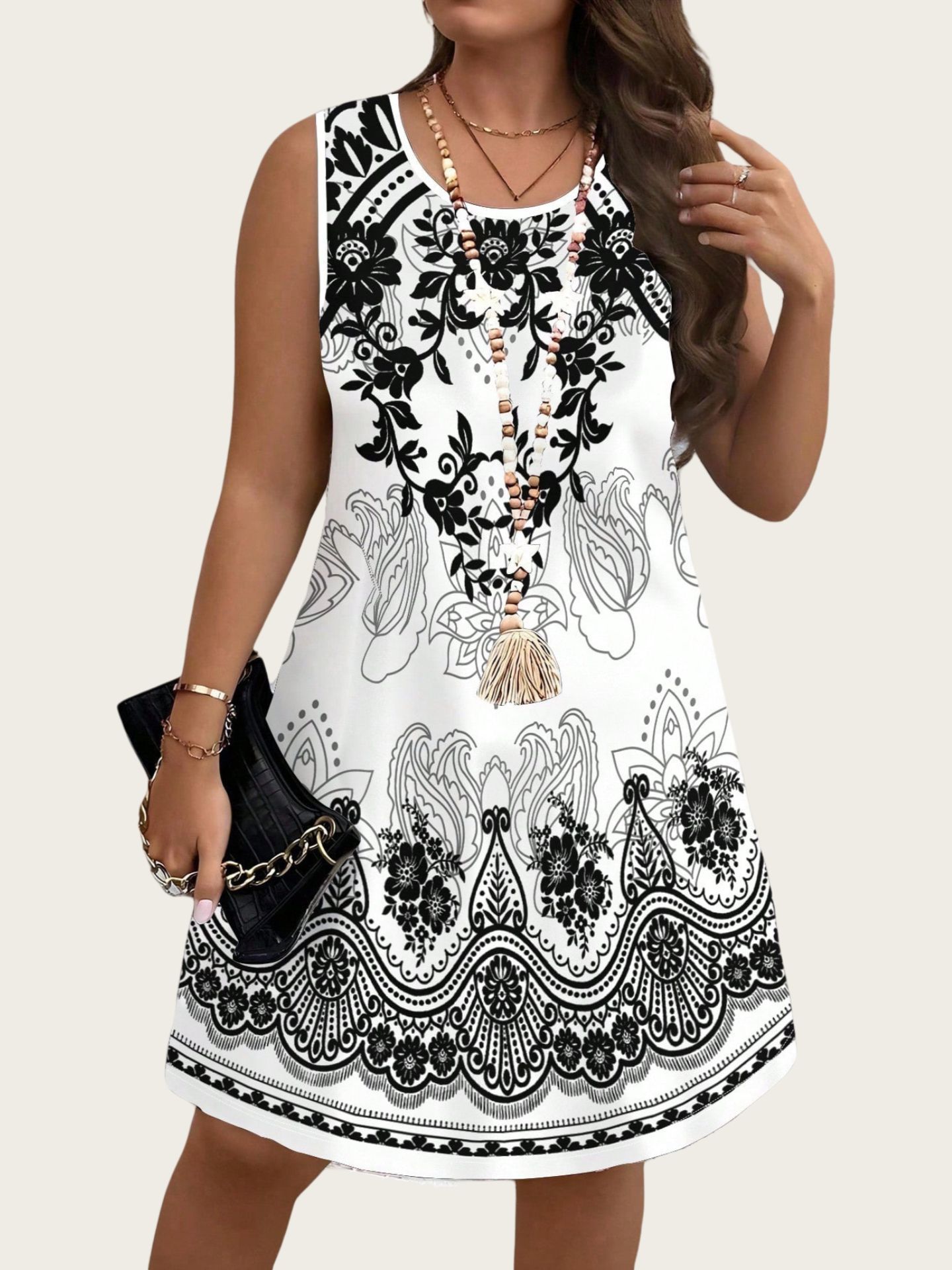 Ethnic Style Vintage Dresses 2 - مراجعة Romper Floral Print وسعره