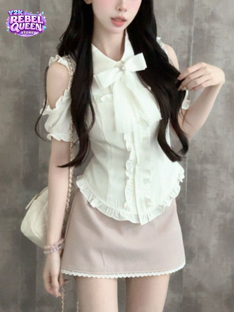 Japanese Sweet New 2 Piece Set - مراجعة Blouse Off Shoulder وسعره