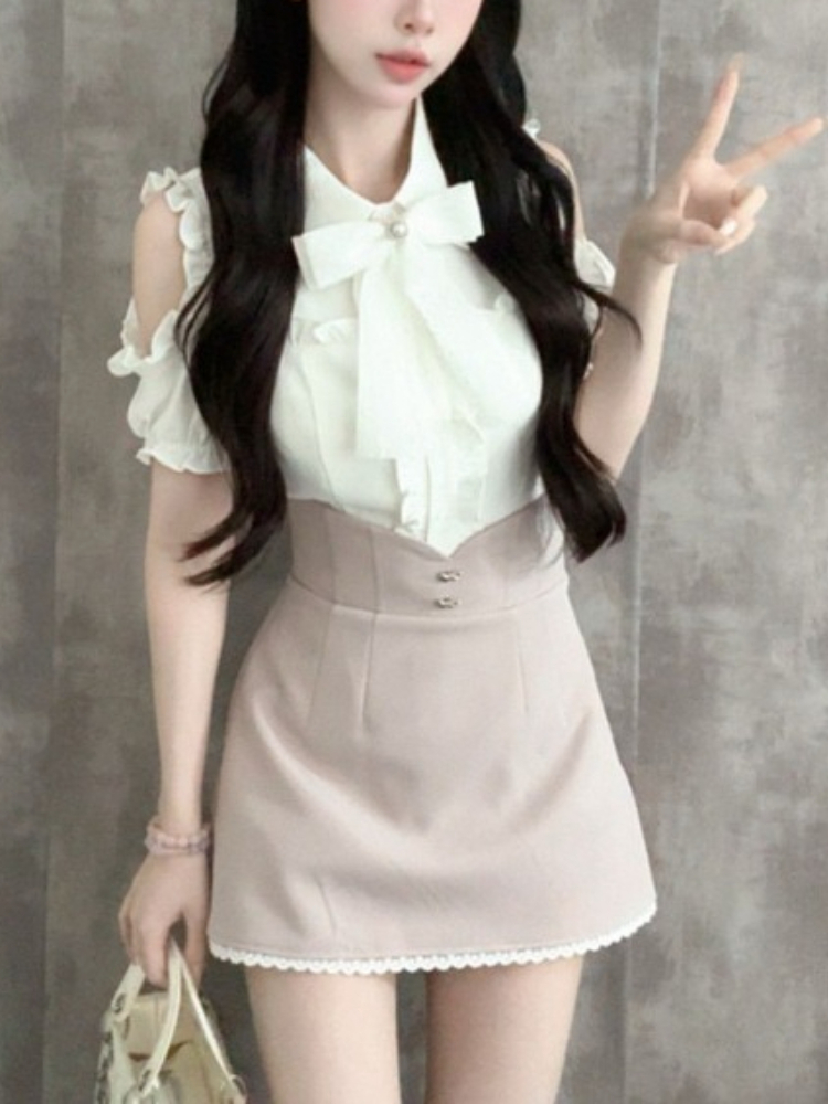Japanese Sweet New 2 Piece Set - مراجعة Blouse Off Shoulder وسعره