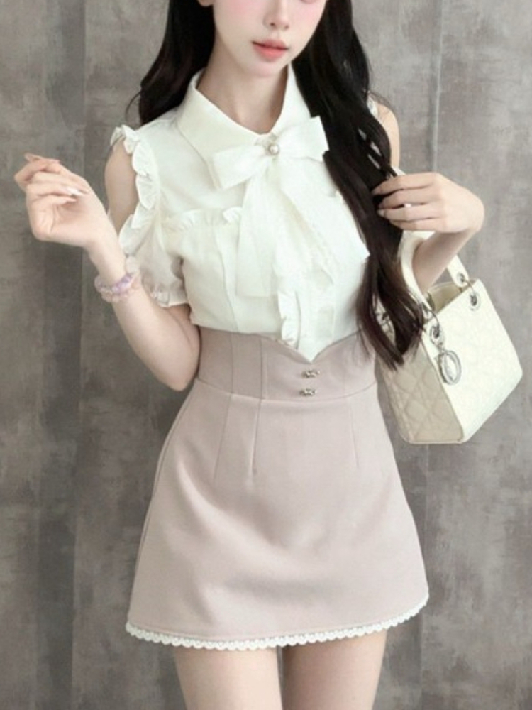Japanese Sweet New 2 Piece Set - مراجعة Blouse Off Shoulder وسعره