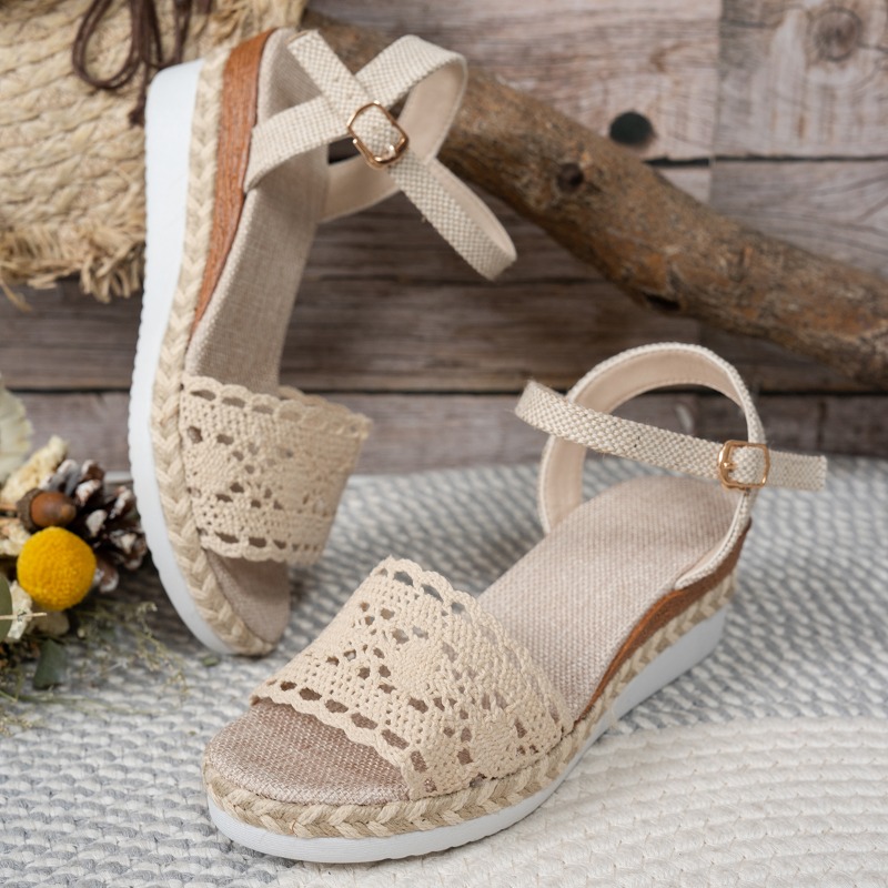Women Lace Wedge Sandals Espad - مراجعة Wedge Espadrille Women وسعره