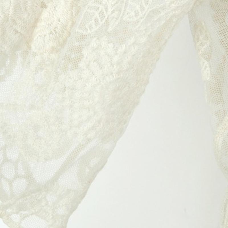 Women Lace Open Front Kimono C - مراجعة Kimono Sheer Floral وسعره