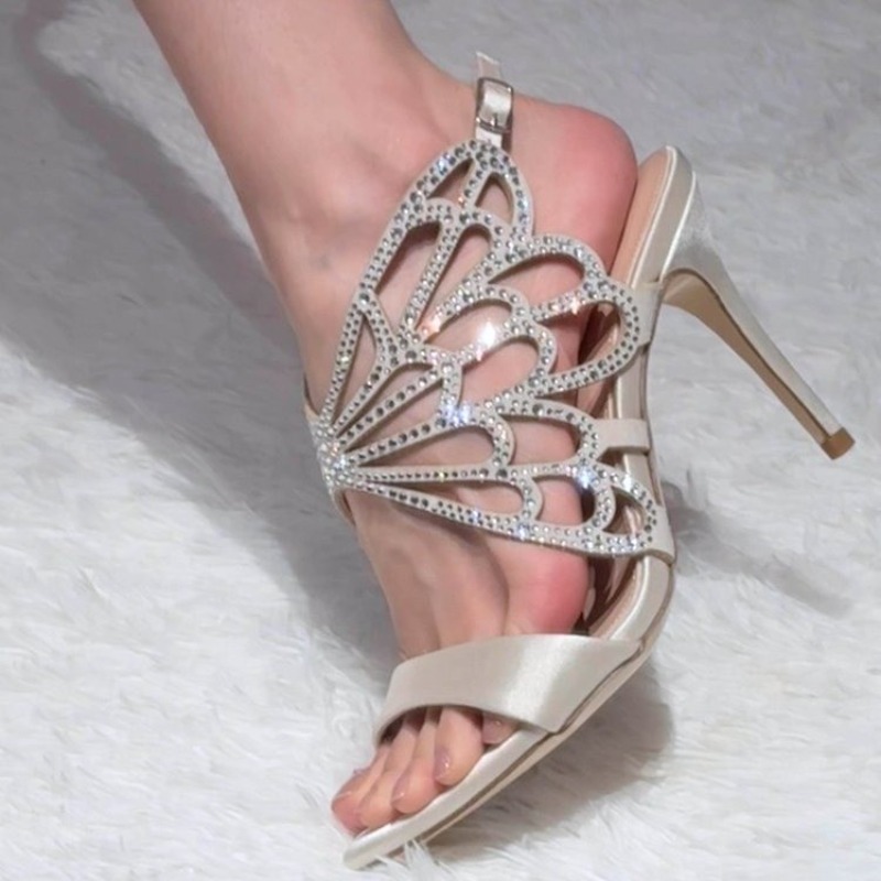 2026 New Arrival: Openwork But - مراجعة Sandal Strappy Heeled وسعره