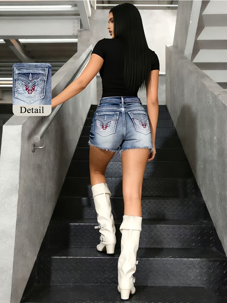 OIQERE 2026 New Vintage Washed - مراجعة Shorts Denim Frayed وسعره