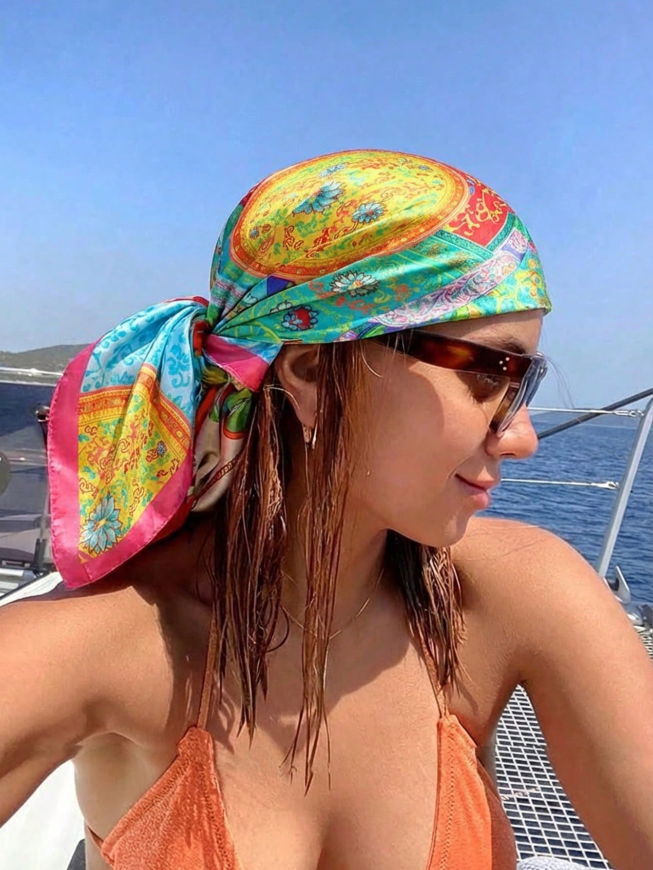 Luxury Brand Silk Satin Square - مراجعة Headband Summer Knit وسعره