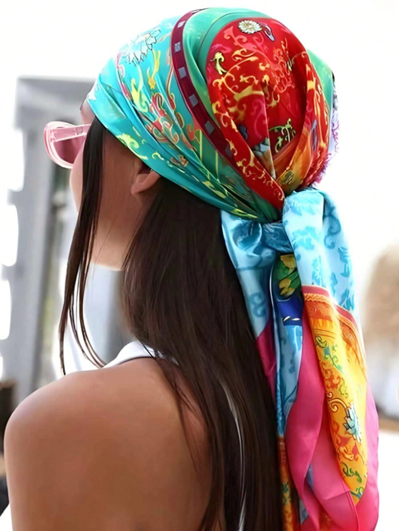 Luxury Brand Silk Satin Square - مراجعة Headband Summer Knit وسعره
