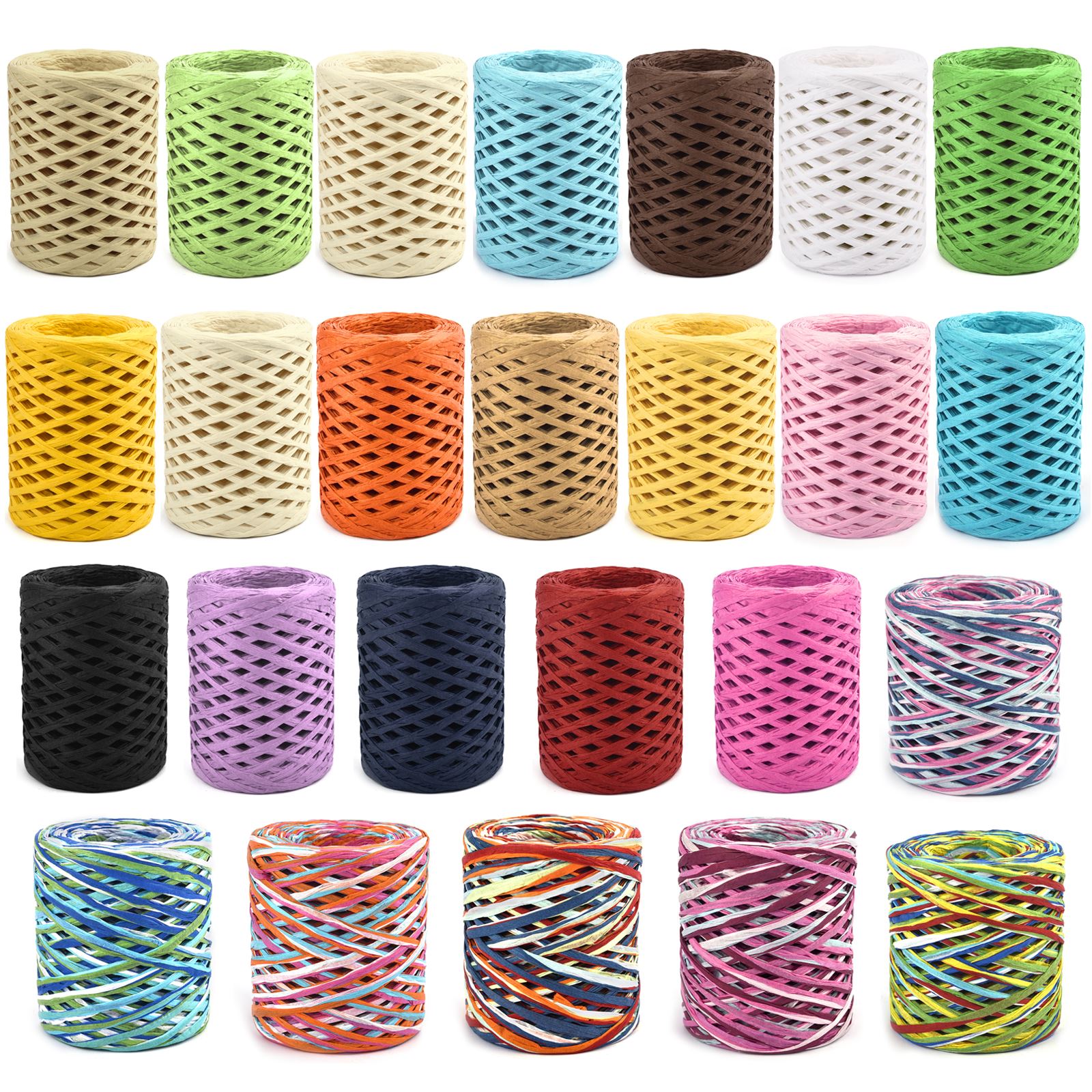 100M Natural Raffia Straw Yarn - مراجعة Crochet Bag Raffia وسعره