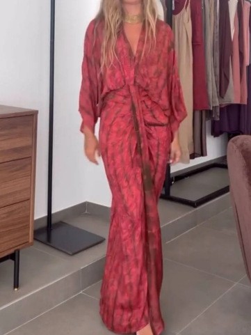 Summer Dress Women's Linen V N - مراجعة Linen Dress Wrap وسعره