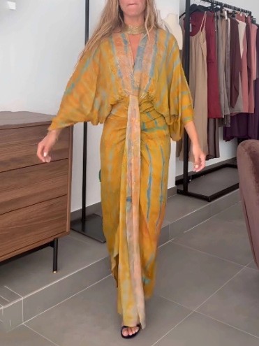 Summer Dress Women's Linen V N - مراجعة Linen Dress Wrap وسعره