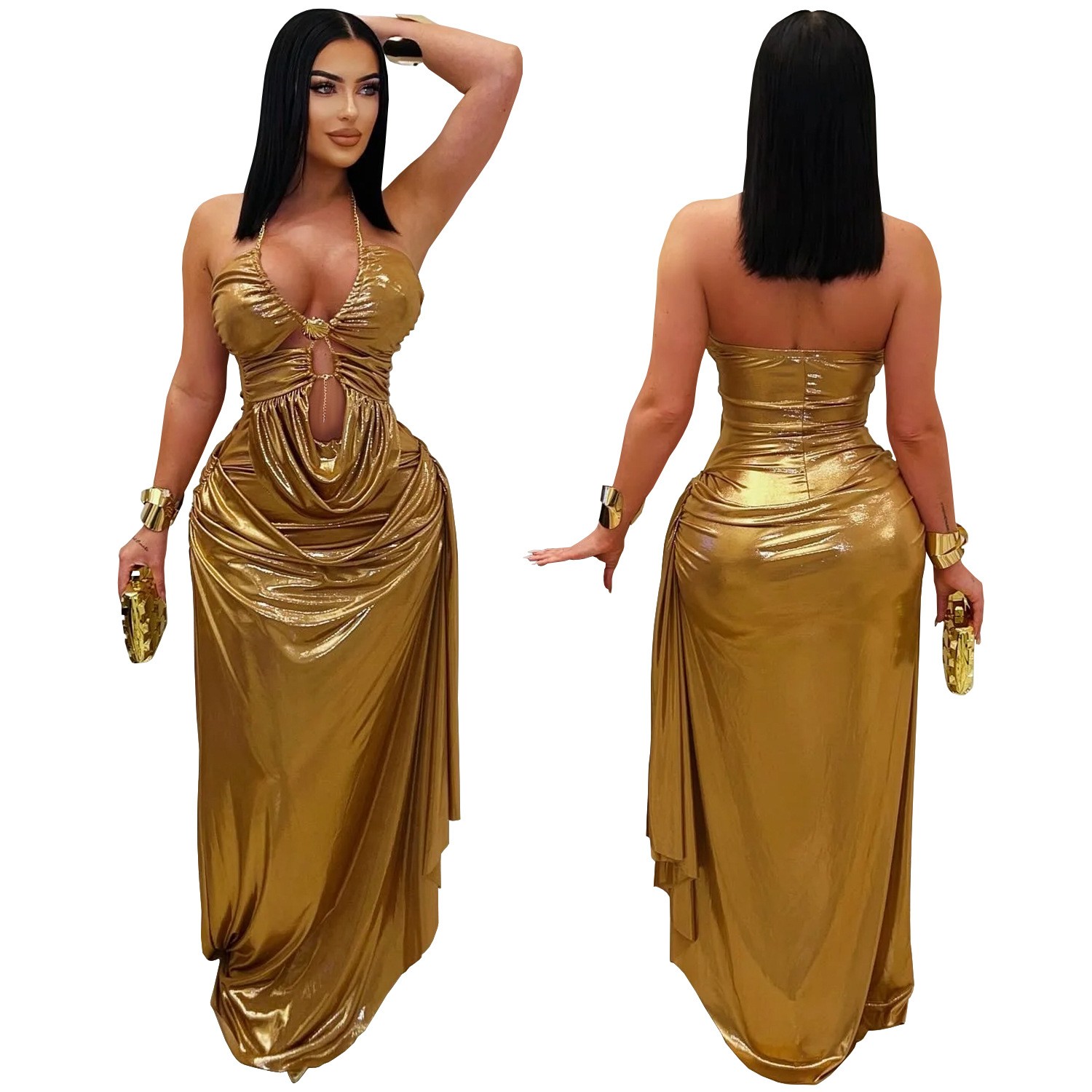 Wedding Guest Dress Evening Ha - مراجعة Maxi Dress Halter وسعره