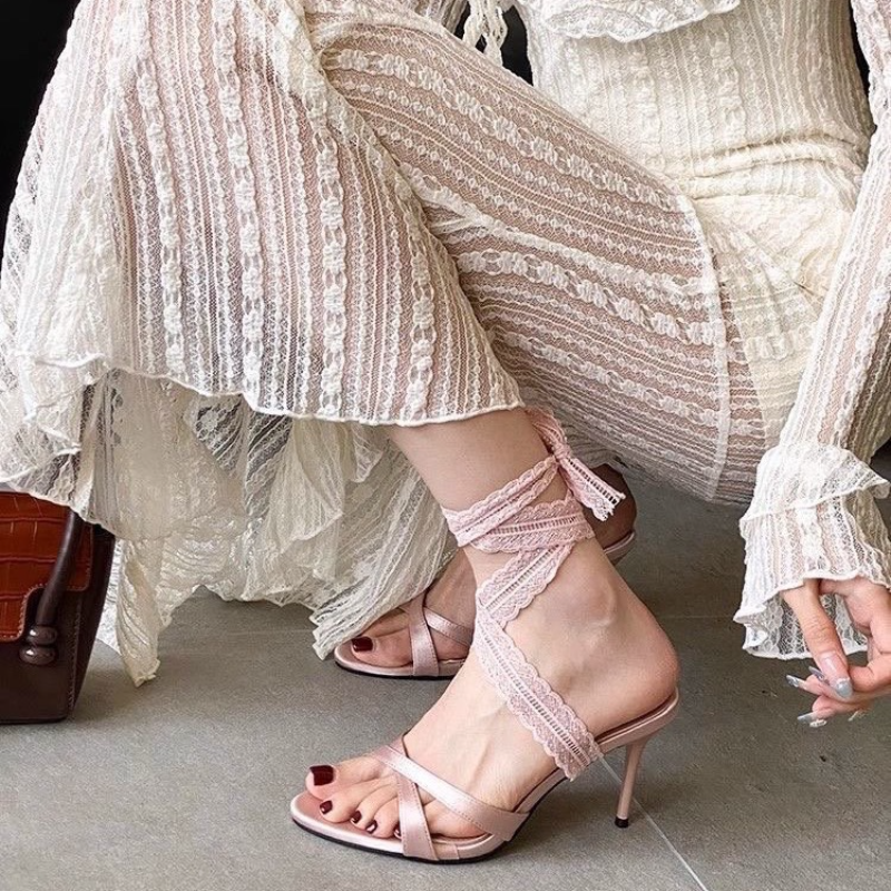 2026 New Pointed Head Strappy  - مراجعة Sandal Strappy Heeled وسعره
