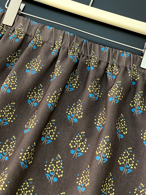 High-End Retro Floral Skirt Wo - مراجعة Midi Skirt Floral وسعره