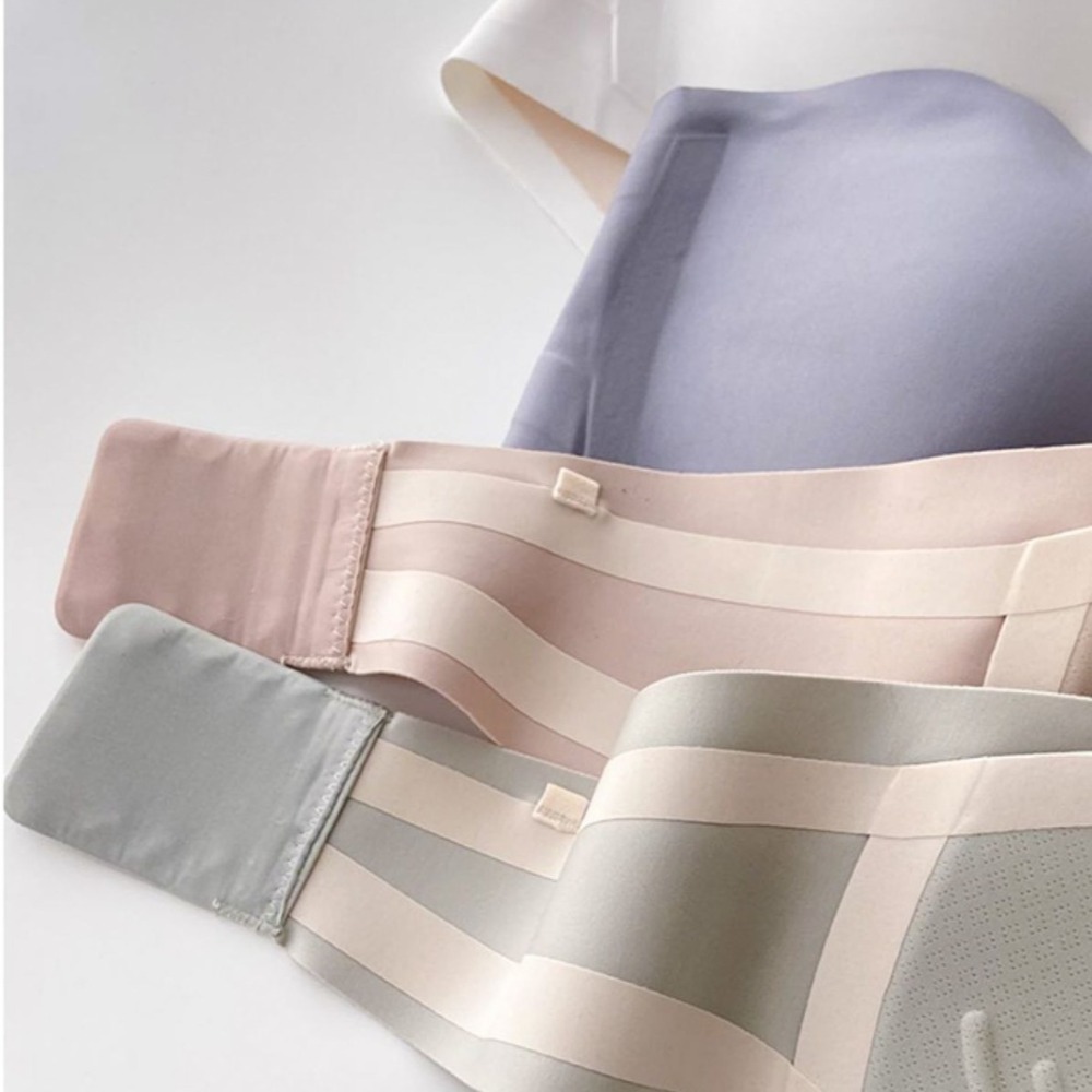 Solid Color Strapless Wrapped  - مراجعة Bralette Triangle Set وسعره