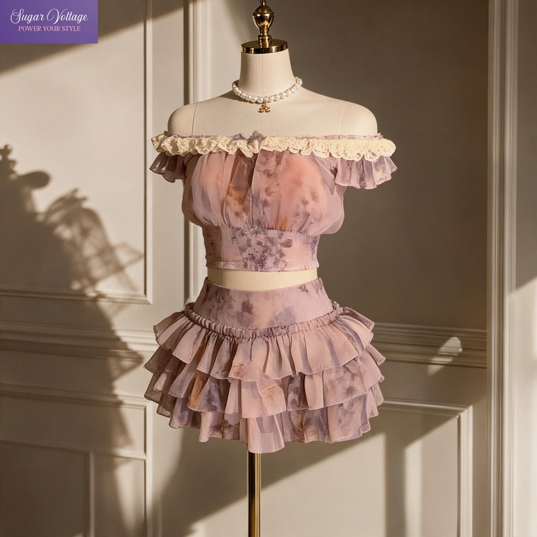 French Sweet Coquette Off Shou - مراجعة Romper Floral Print وسعره