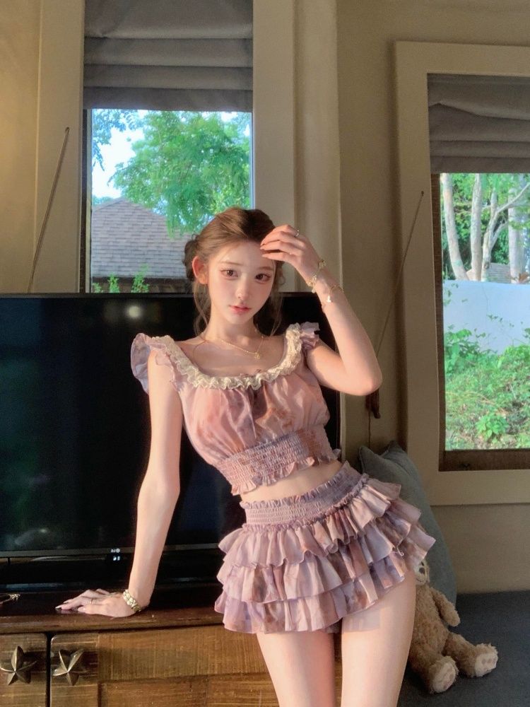 French Sweet Coquette Off Shou - مراجعة Romper Floral Print وسعره