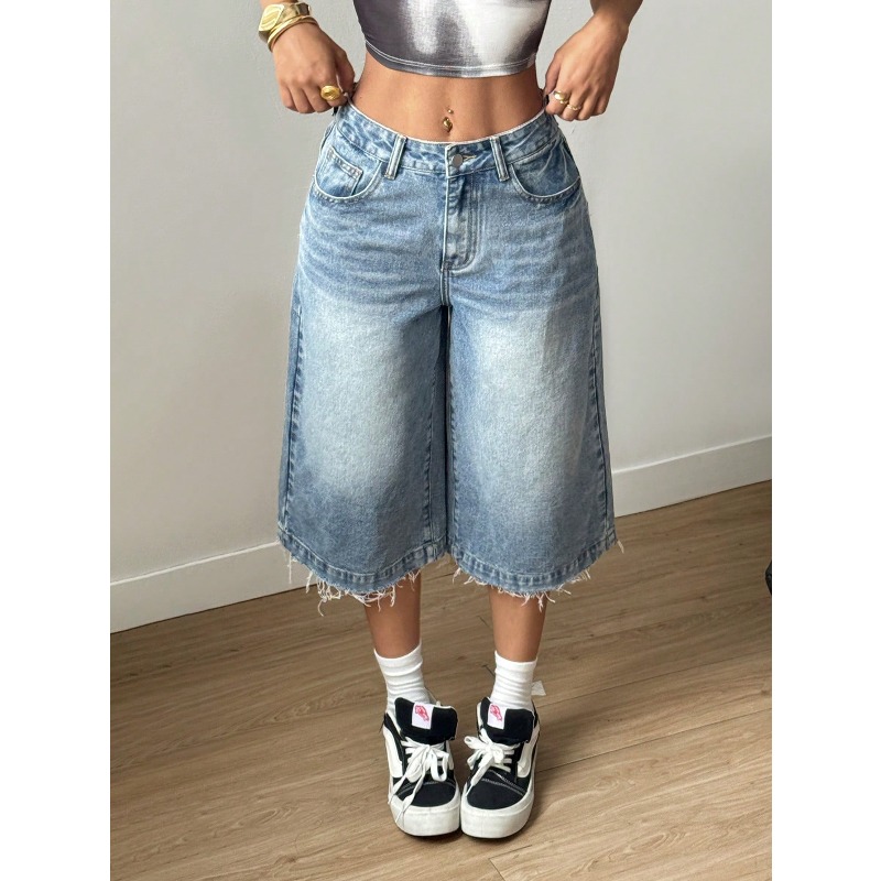 2026 Women's Fashion Frayed He - مراجعة Shorts Denim Frayed وسعره