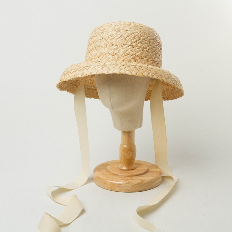 Handwoven Kids Straw  Cap Girl - مراجعة Hat Floppy Wide وسعره