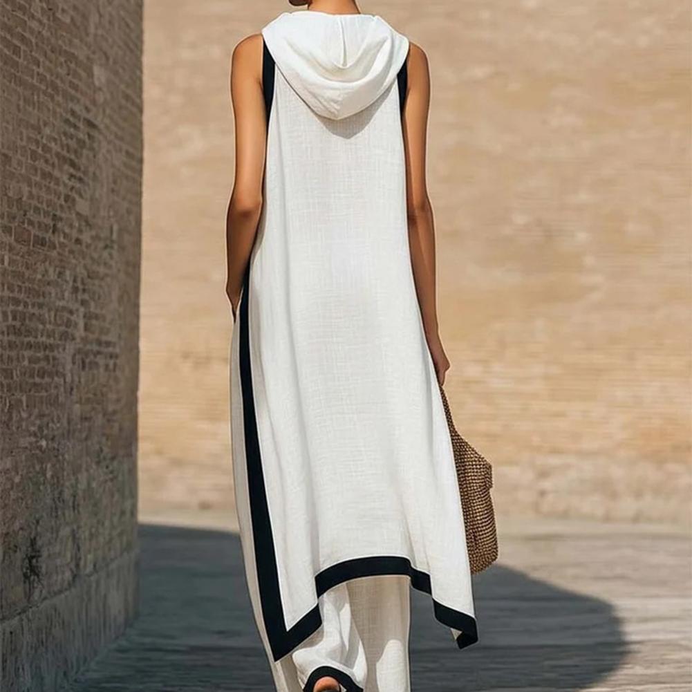 Women Color Block Cotton Linen - مراجعة Linen Pant Wide وسعره