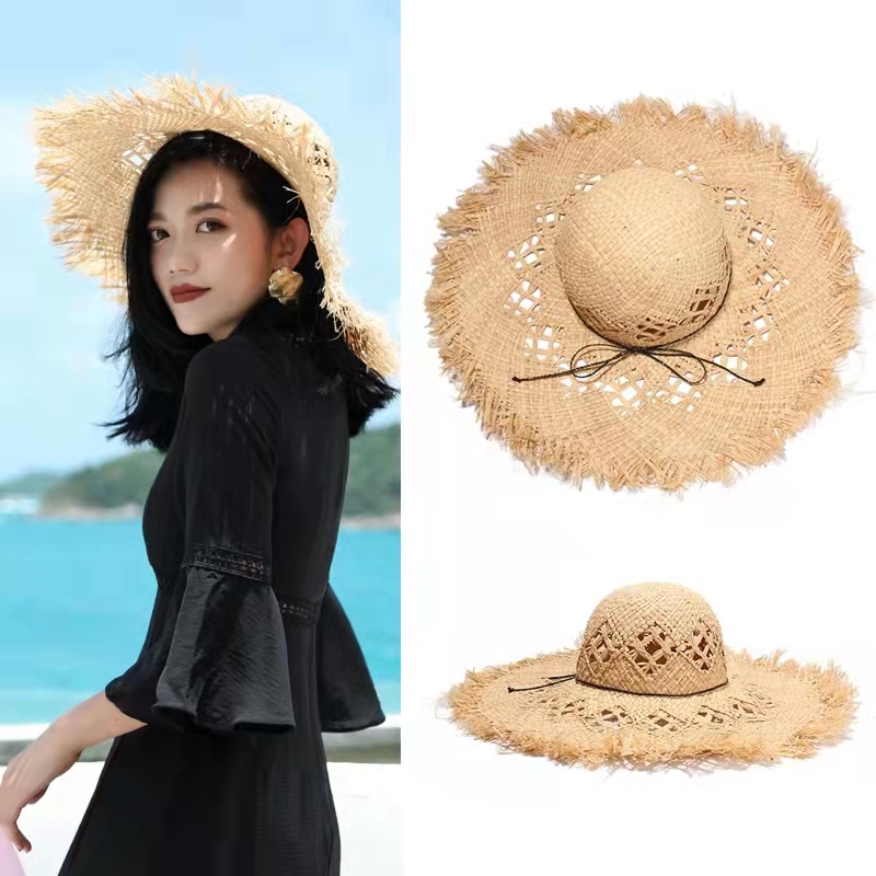 New Women Summer Natural Raffi - مراجعة Hat Floppy Wide وسعره