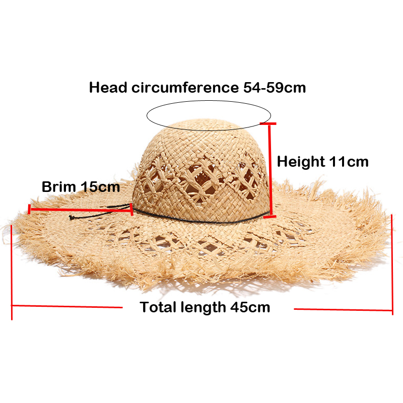 New Women Summer Natural Raffi - مراجعة Hat Floppy Wide وسعره