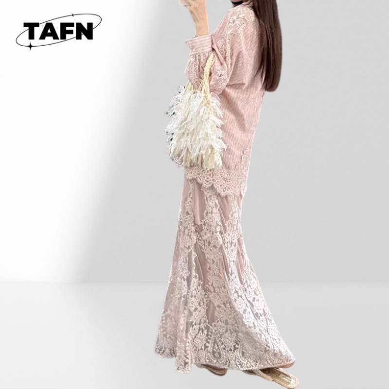 Ladies Fashion Skirt Soft Fabr - مراجعة Midi Skirt Floral وسعره