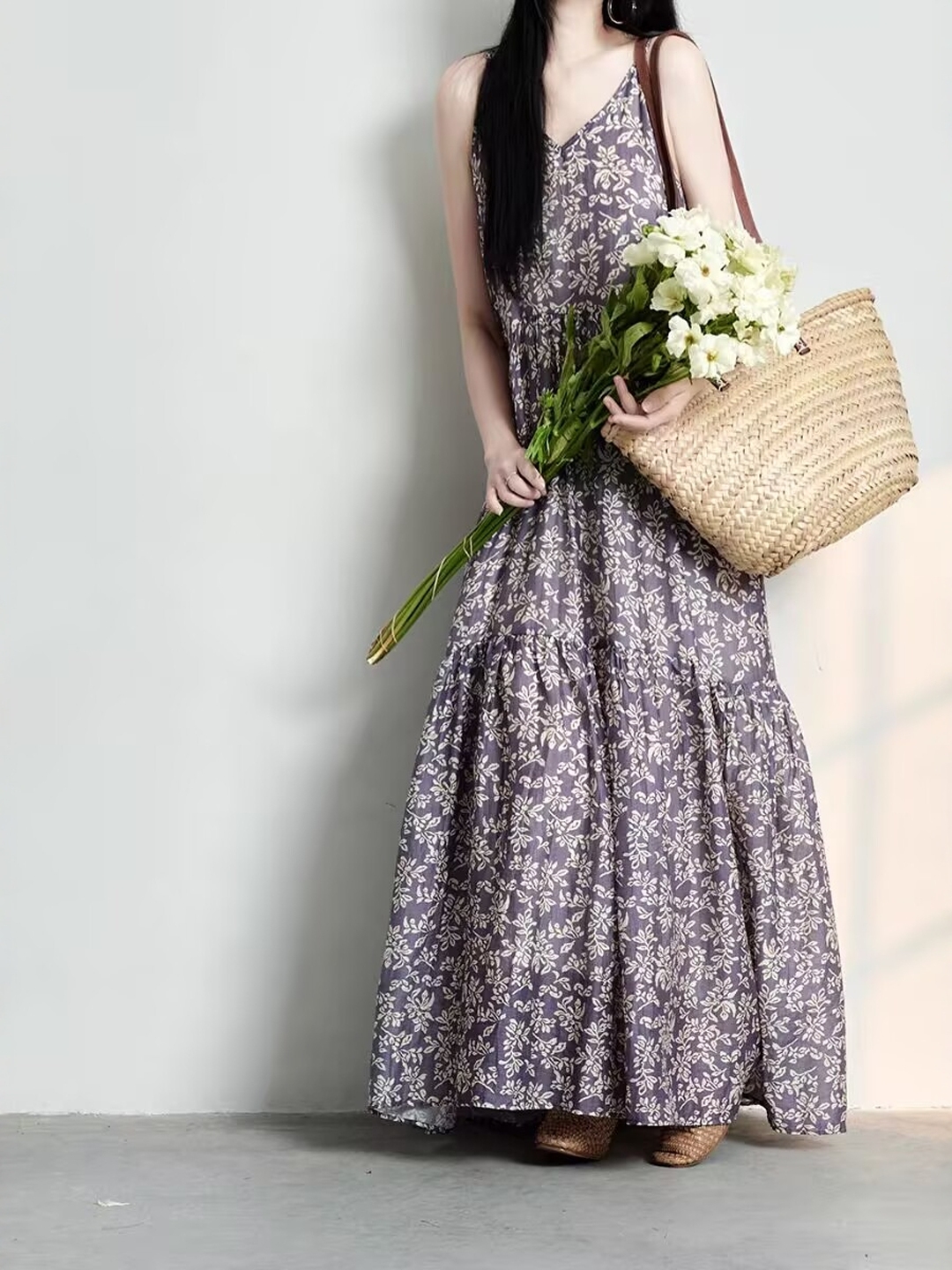 Elegant Japanese Style plus Si - مراجعة Linen Dress Wrap وسعره