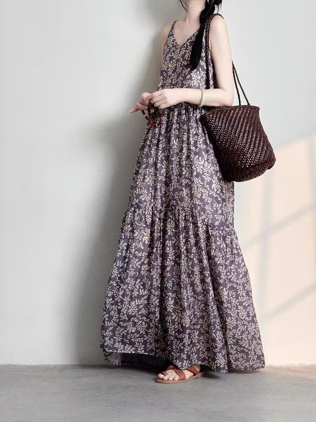 Elegant Japanese Style plus Si - مراجعة Linen Dress Wrap وسعره