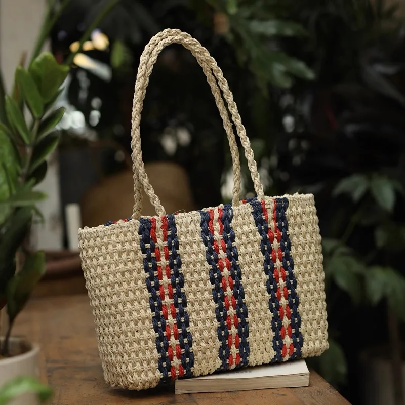 Straw Tote Bag Women One-Shoul - مراجعة Tote Bag Beach وسعره