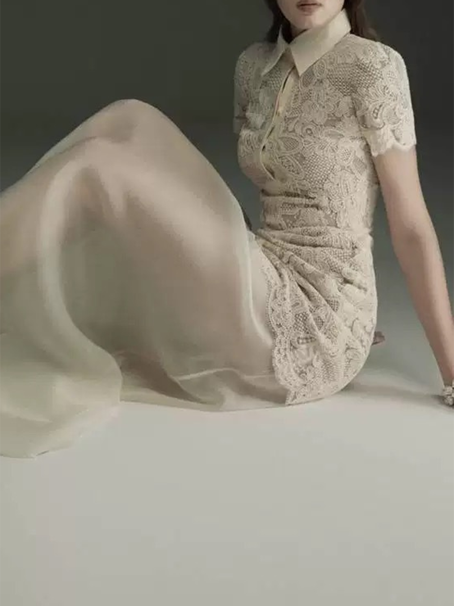 TWOTWINSTYLE Patchwork Lace Dr - مراجعة Linen Dress Wrap وسعره