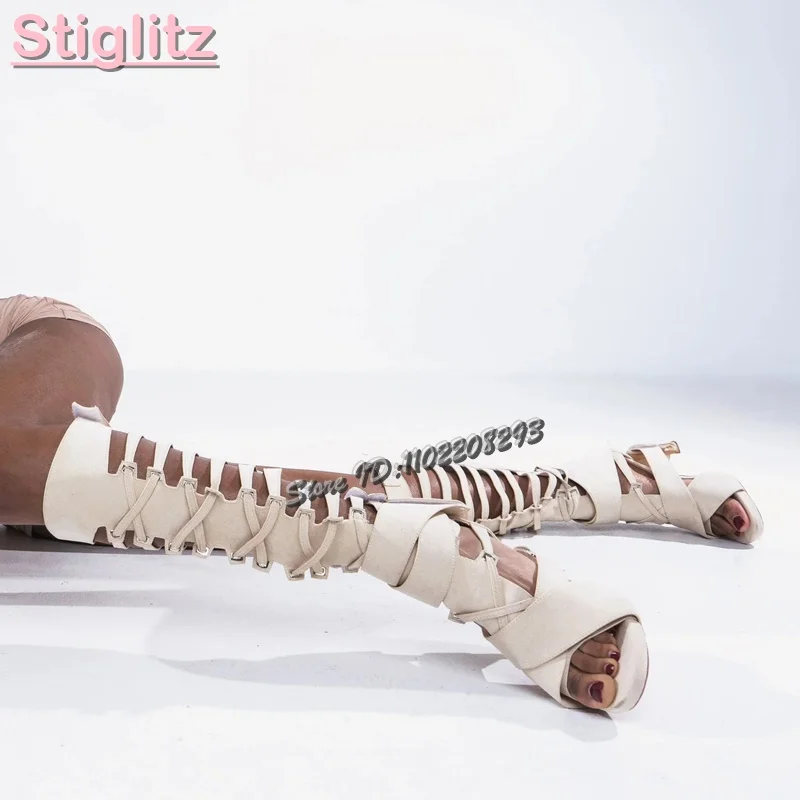 Retro Cross-tied Roman Sandals - مراجعة Sandal Strappy Heeled وسعره