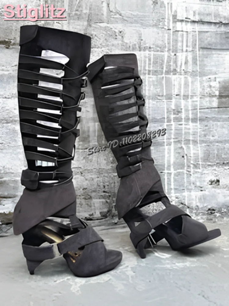 Retro Cross-tied Roman Sandals - مراجعة Sandal Strappy Heeled وسعره