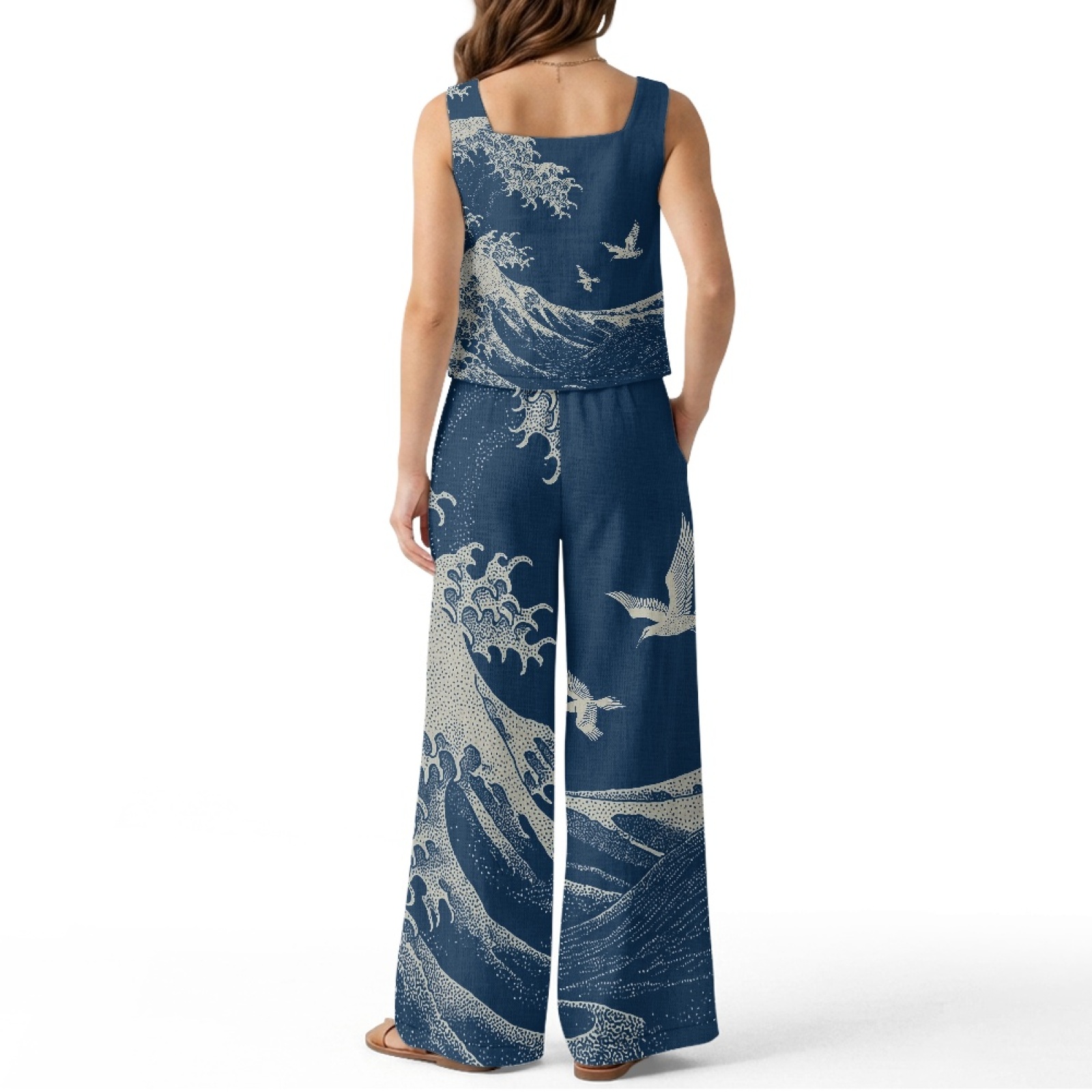 INSTANTARTS Women’s Linen Vest - مراجعة Linen Pant Wide وسعره