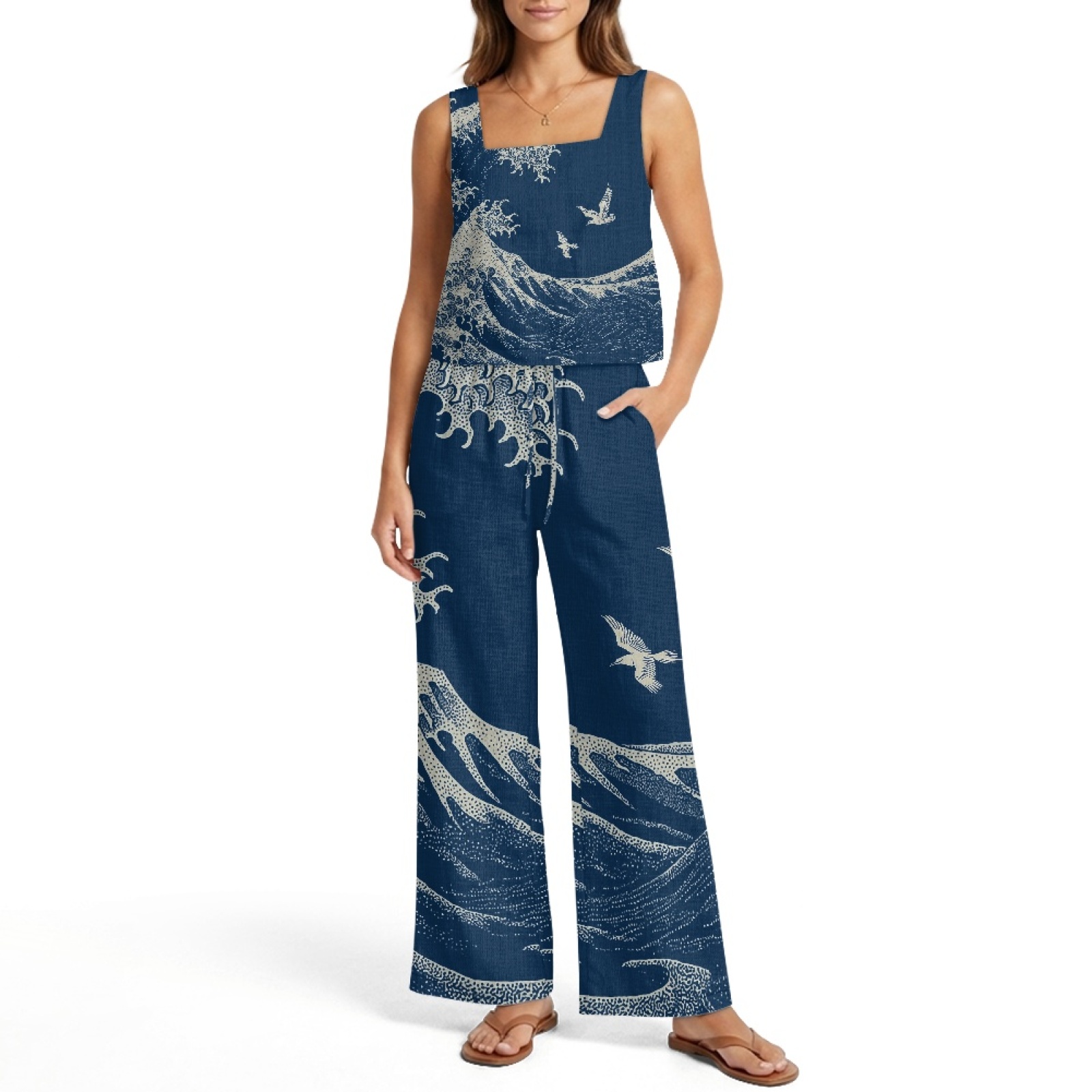 INSTANTARTS Women’s Linen Vest - مراجعة Linen Pant Wide وسعره
