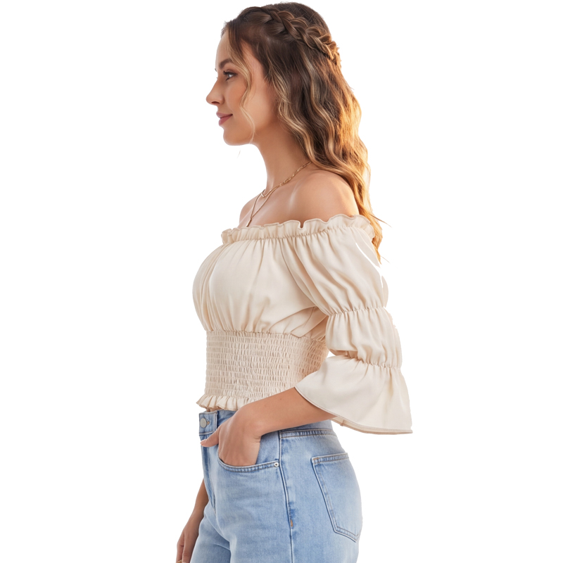 Renaissance Blouse Women Top w - مراجعة Blouse Off Shoulder وسعره