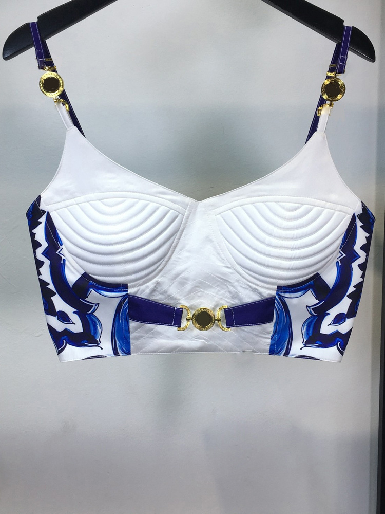 Summer Bohemain Blue And White - مراجعة Romper Floral Print وسعره