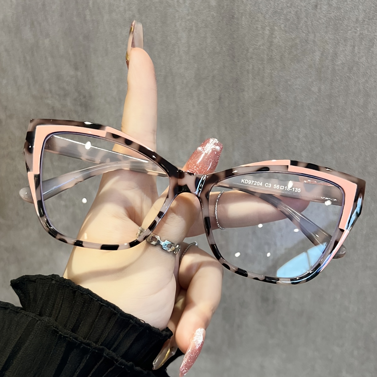1PCS New Y2K Two-Tone Decorati - مراجعة Sunglasses Cat Eye وسعره