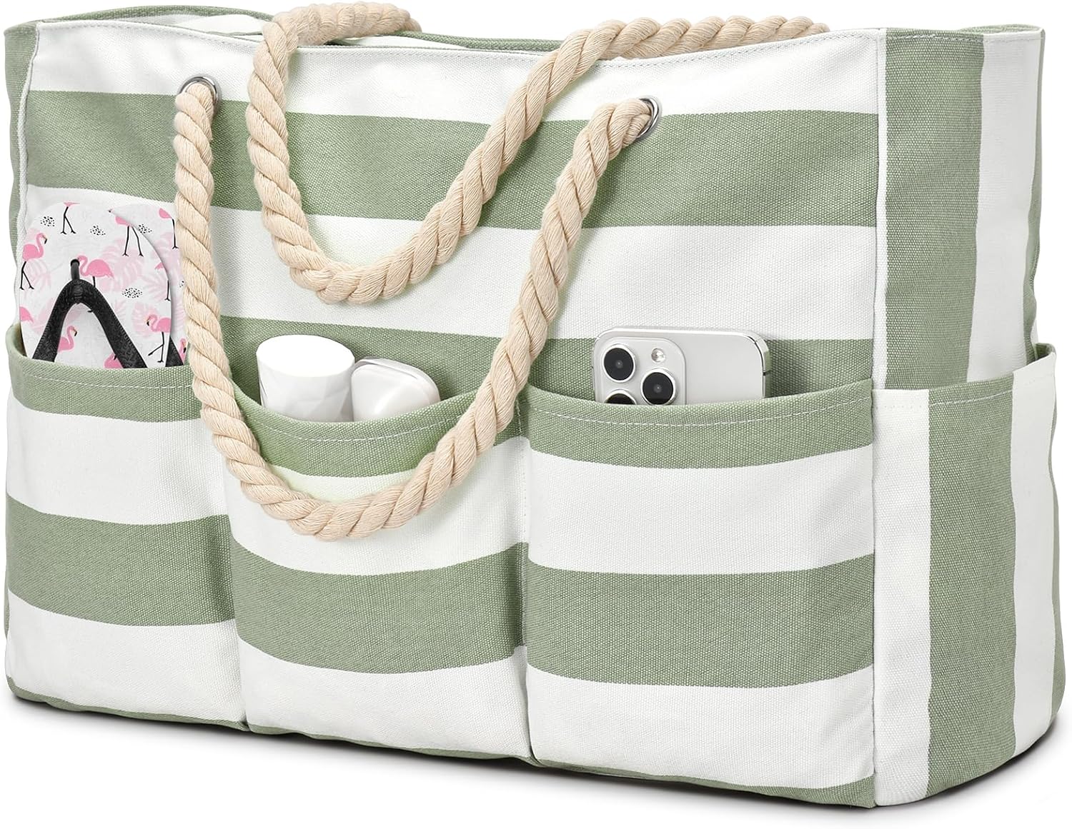 Canvas Large Beach Tote Bag fo - مراجعة Tote Bag Beach وسعره