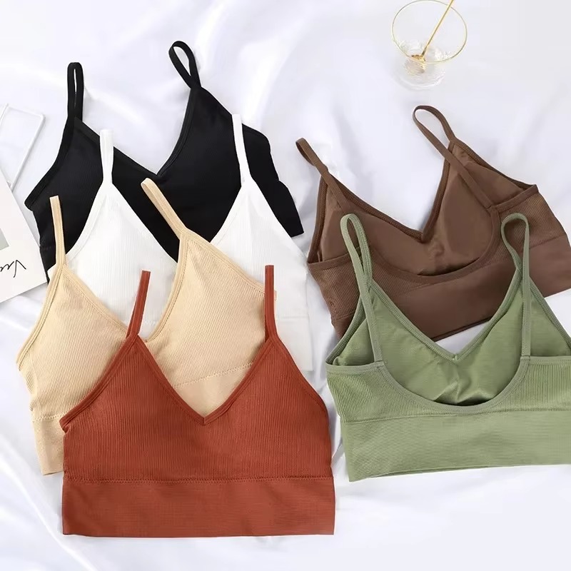 Seamless Women Push Up Bra Bea - مراجعة Bralette Triangle Set وسعره