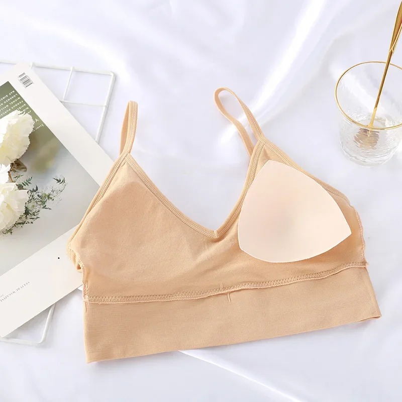 Seamless Women Push Up Bra Bea - مراجعة Bralette Triangle Set وسعره