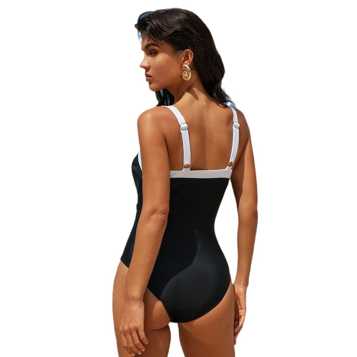 Swimwear Woman One Piece Swims - مراجعة Swimsuit Bikini Ruched وسعره