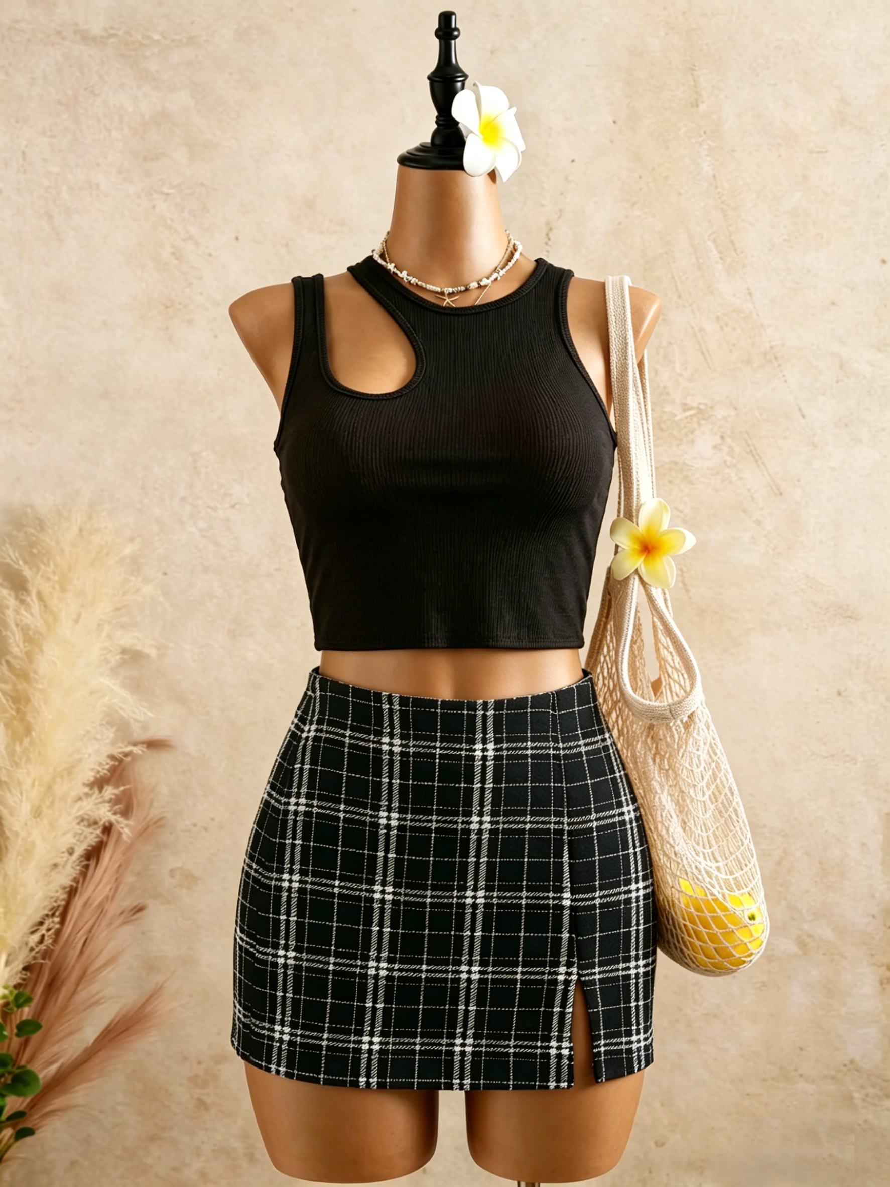 2 Piece Outfits Women Cutout R - مراجعة Crop Top Crochet وسعره